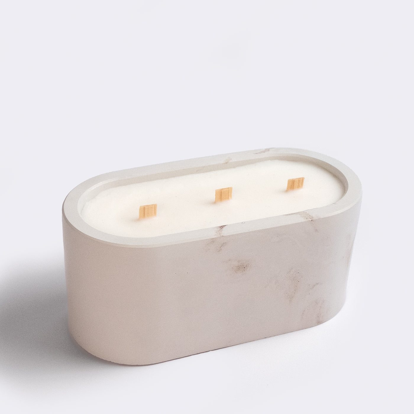OVAL CONCRETE CANDLE